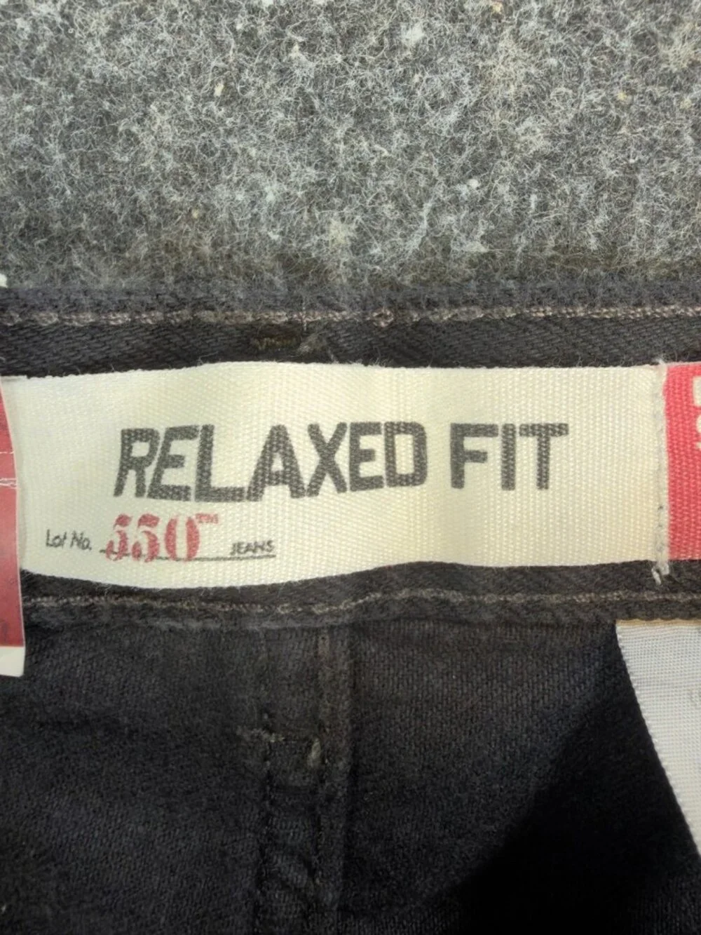 Levis 550 Jeans Mens 32x30 Black Cotton Relaxed Fit Vintage 2004 Y2K Tapered NOS